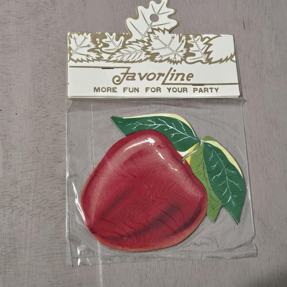 Vintage Favorline Apple‎ Decor Invitations Japan 3 Per Package